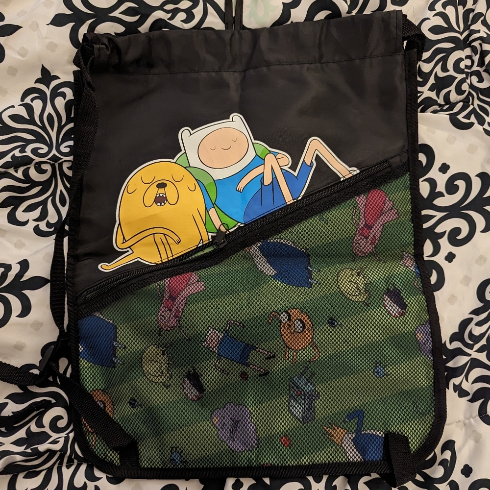 🌸 Adventure time drawstring bag